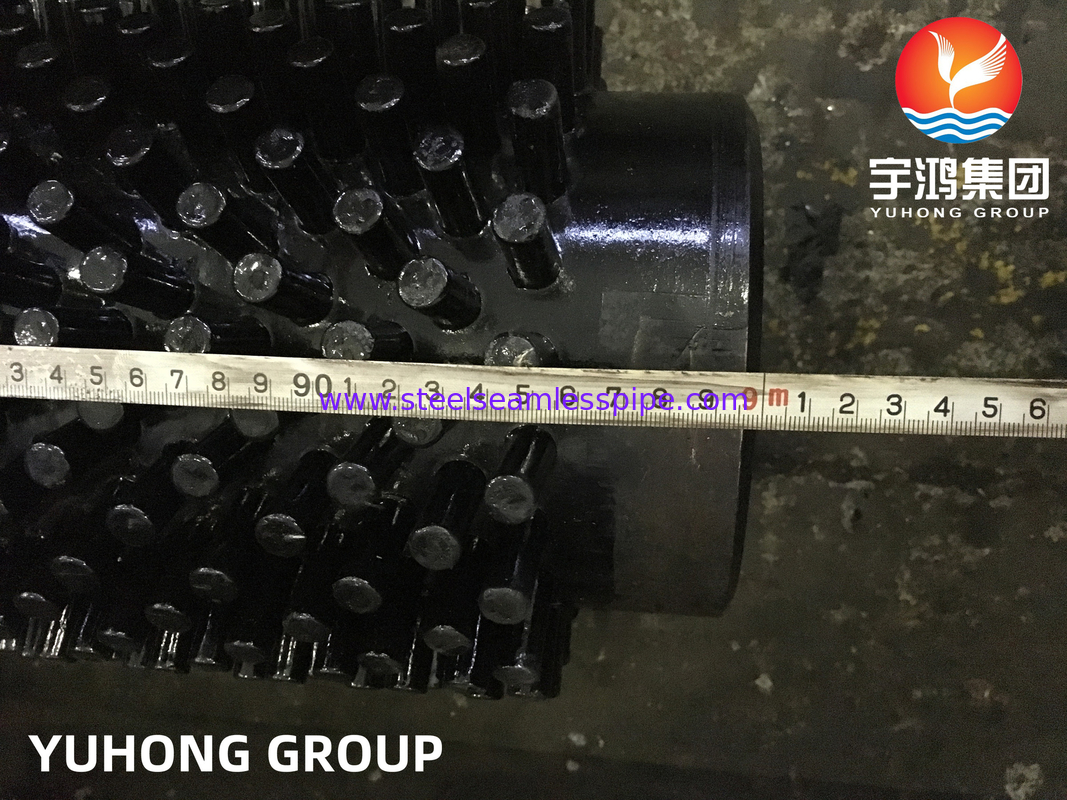高周波溶接HFW ASTM A335 P9の螺旋形の固体Finned管は管を散りばめた