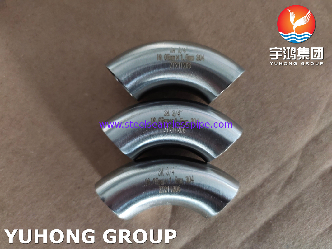SS304,SS316L 3A SMS 衛生用不?? 鋼フィッティング 乳製品工場用肘縮小器