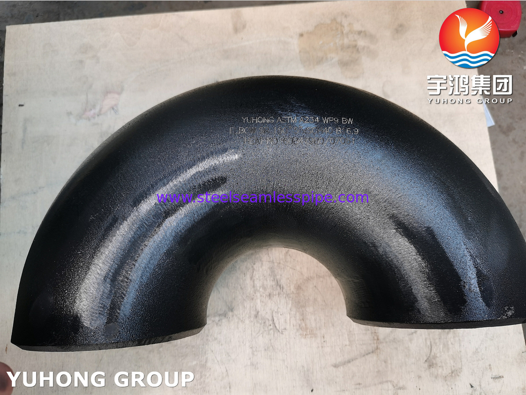ASME SA234 WP9 CL1 / CL3 180度回帰 短径B1628B16.9 燃焼式 暖房 に 用いる