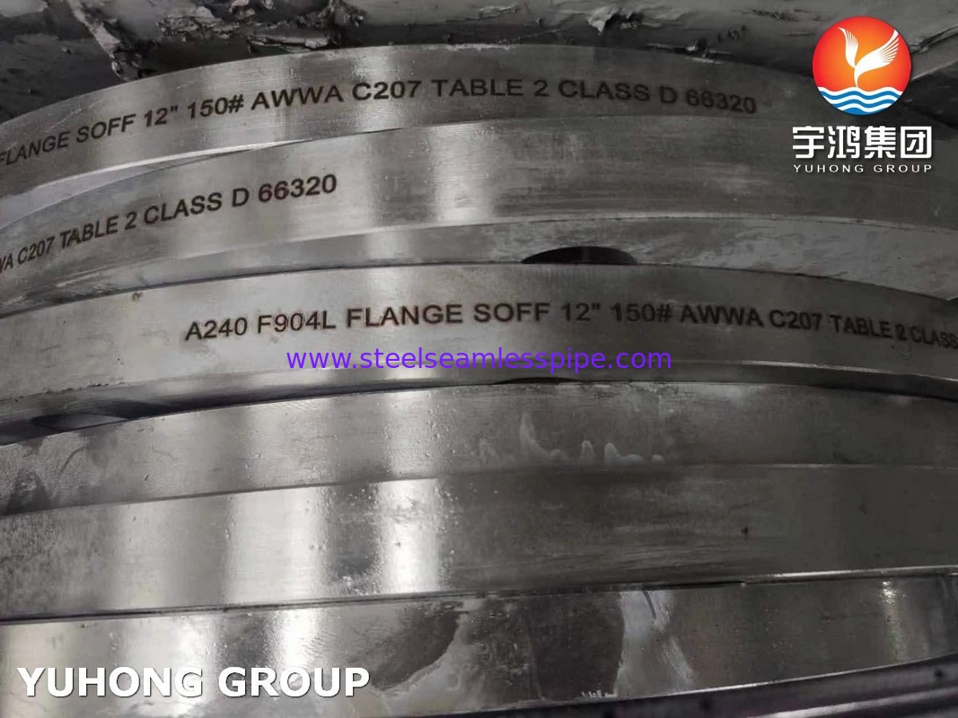 ASTM A240 F904L ステンレス鋼 AWWA C207 表 2 クラスD FF フレンズの滑り