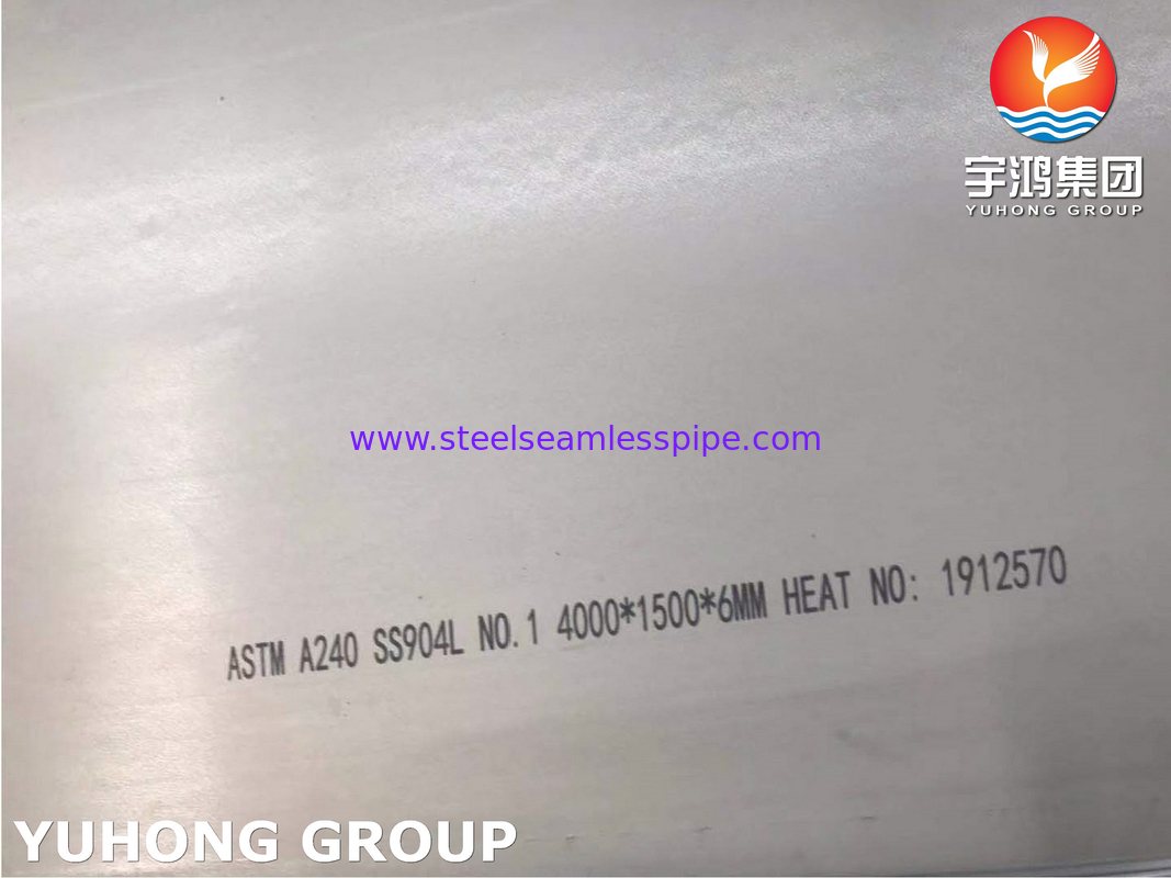 ASTM A240 ストレスの腐食に強い耐性を持つステンレス鋼904Lプレート