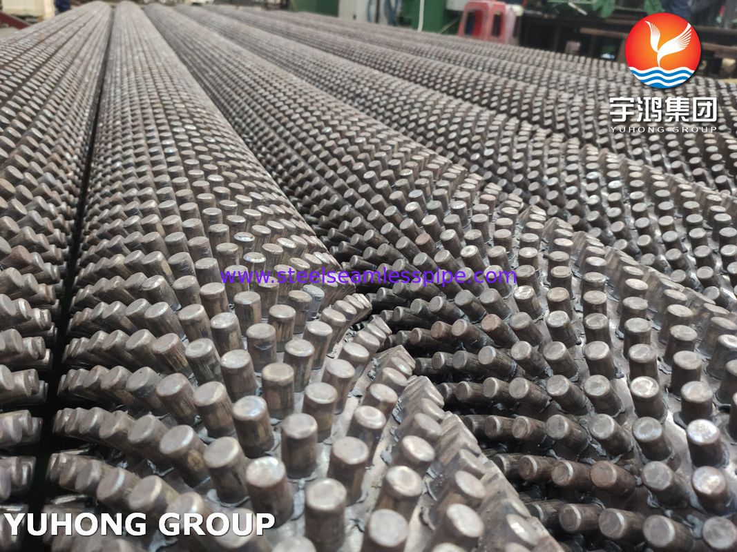 合金鋼 ASTM A213,ASME SA213 T9 蒸気炉用 ステッドフィンチューブ