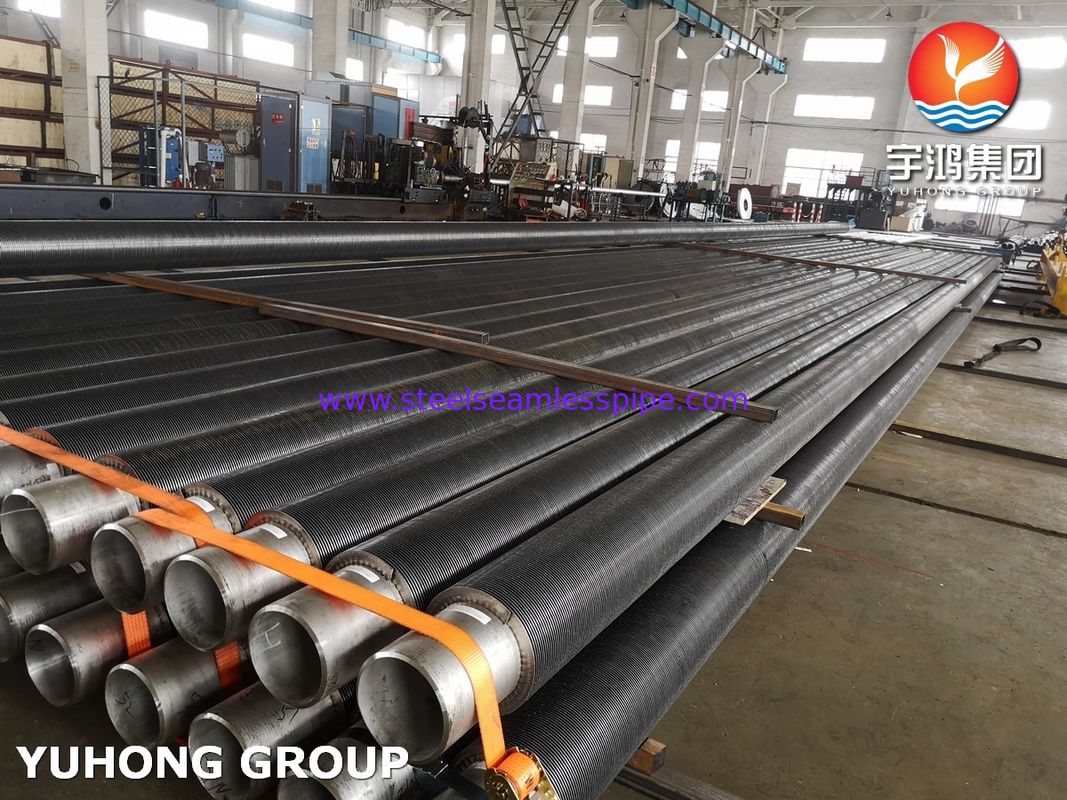 高熱効率とコンパクトな熱伝送のために,ステンレス鋼HFWスピラル溶接フィニントチューブ