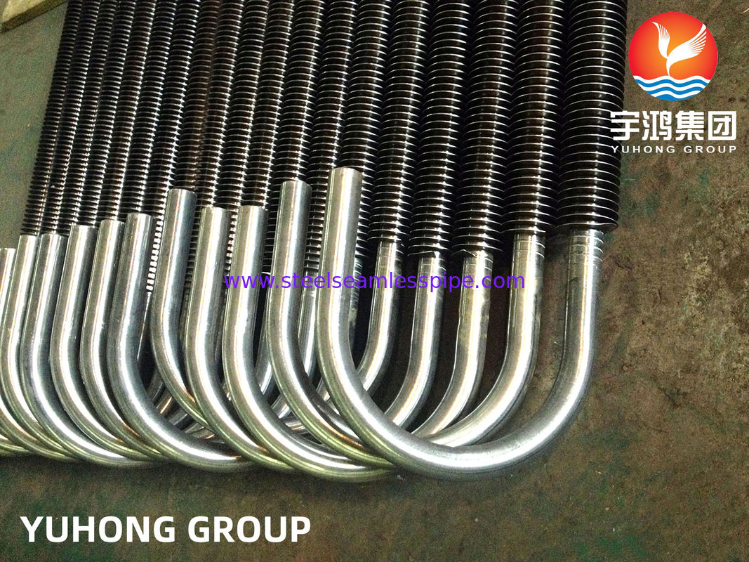 ASTM A179 AL 耐腐食性と調整可能な寸法のある熱交換器用,フィンの外押し式フィンのUチューブ