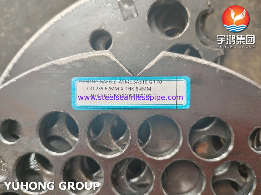 ASTM B171 C71500 シェル・アンド・チューブ熱交換器用銅・ニッケル70/30チューブシート