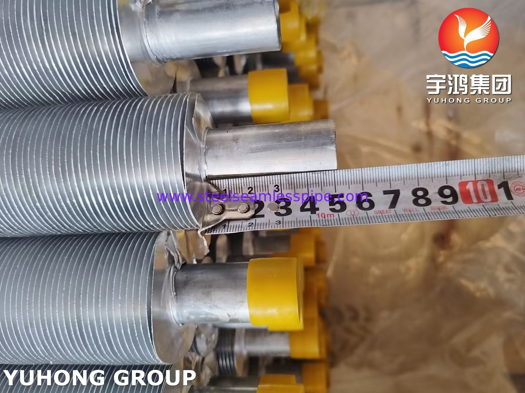 ASME SA249 TP316L ローンドフィンチューブとAl1100フィンストライプ