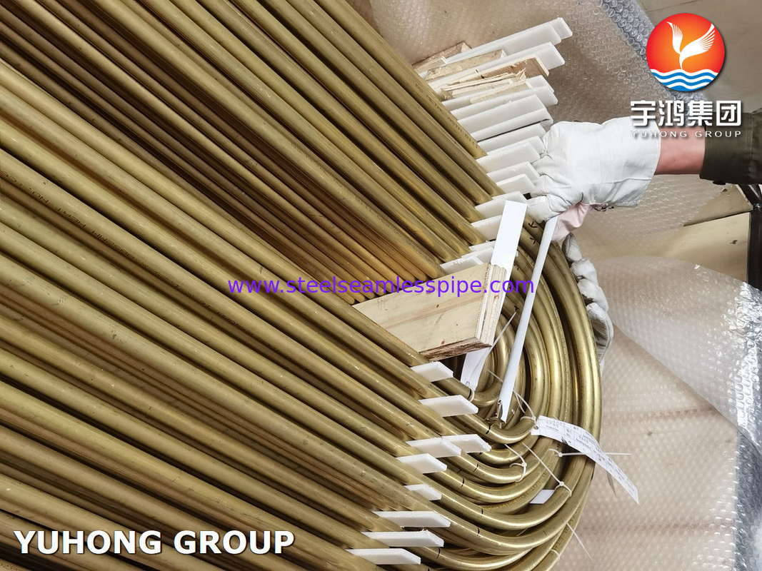 ASTM B395 / ASME SB395 C68700 U 熱交換器のための折りたたみ銅合金管