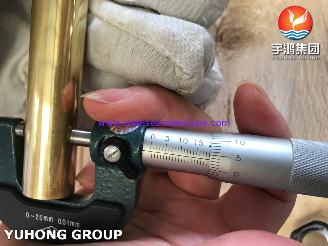 ASTM B111 / ASME SB111 C44300 銅ニッケル管、コンデンサーおよび熱交換器用途