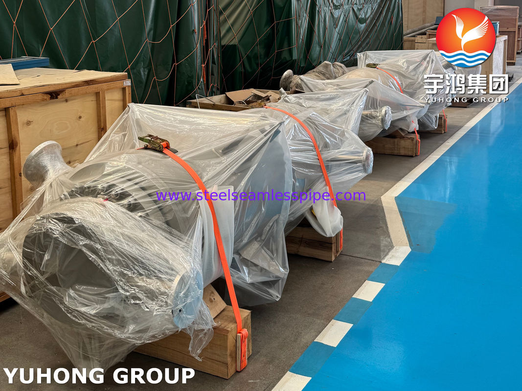 ASME VIII-1 U字管熱交換器 クラッド UNS N06600 (クロルアルカリプロセス用) NACE MR0175​