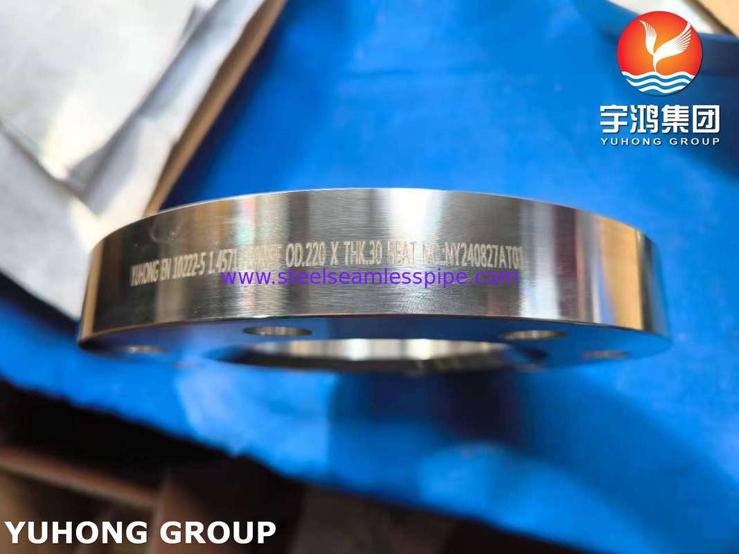 EN 10222-5 1.4571 Forged Ring & Flange Stainless Steel 316 for Chemical Plant and Marine Piping Systems
