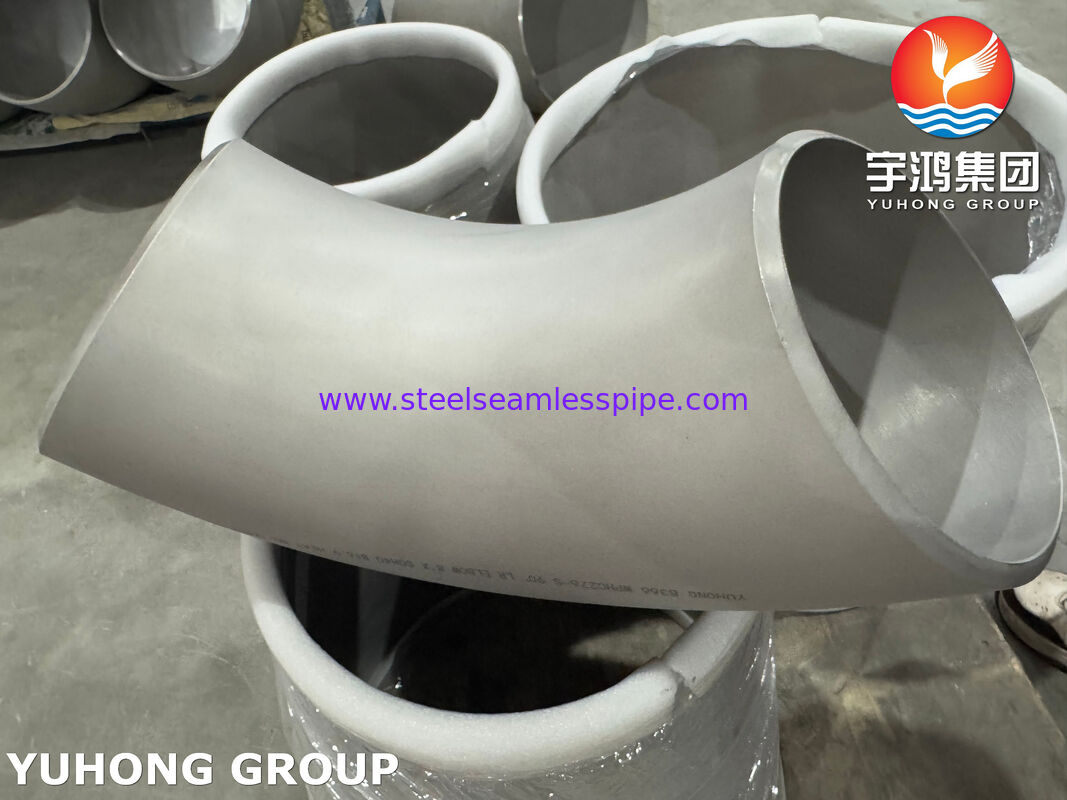 ASTM B366 WPHC276 90度肘ハステロイ C276 UNS N10276 パイプフィッティング