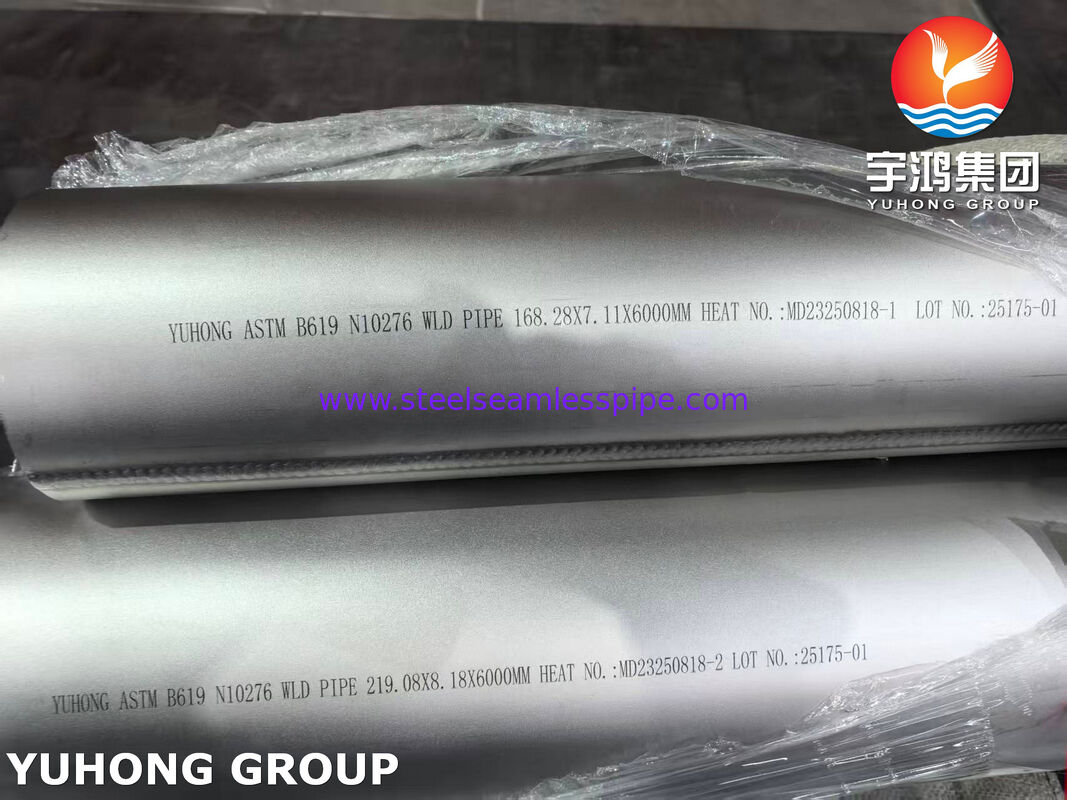 ASTM B619 UNS N10276 ニッケル合金管 ハステロイ C276 溶接管