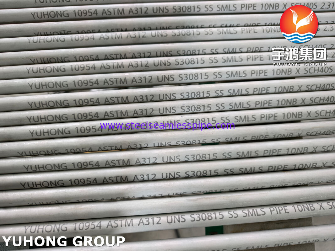 ASTM A312 UNS S30815 熱交換器と炉の用途のための高温および酸化耐性のあるシームレス鋼管