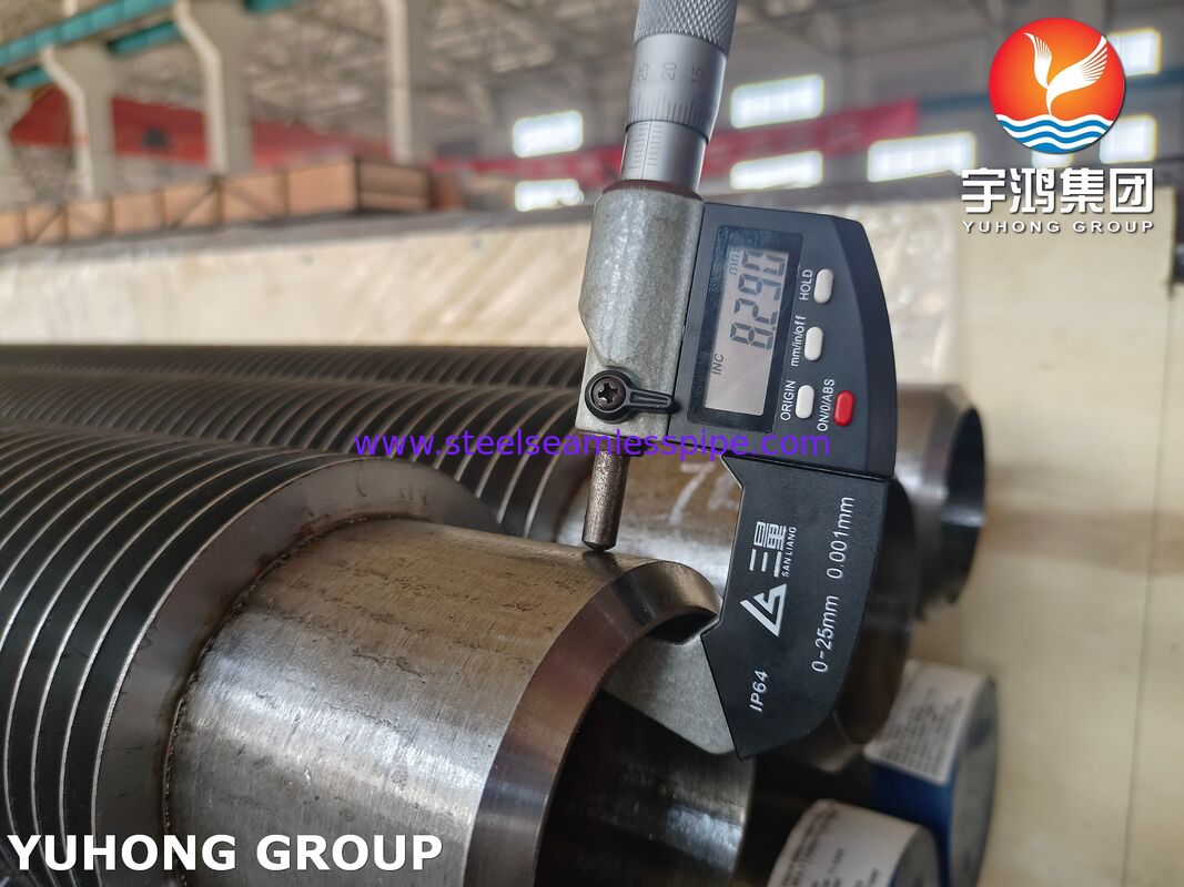 高周波溶接フィンチューブ - ASTM A335 P22 母材 / ボイラー＆ヒーター用11-13Crフィン