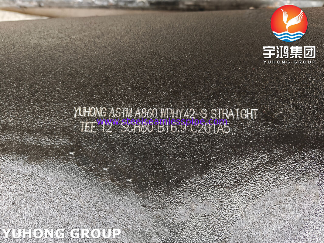ASTM A860 WPHY42-S 同型 高圧管道システム用高強度鋼のバック・ウェルディング・フィッティング