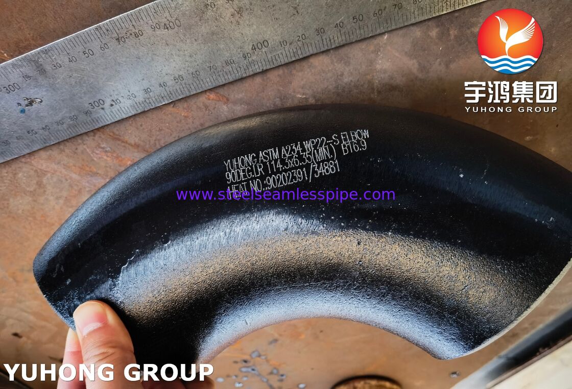 ASTM A234 WP22 90°肘 Cr-Mo合金鋼管 中高温・高圧管管用