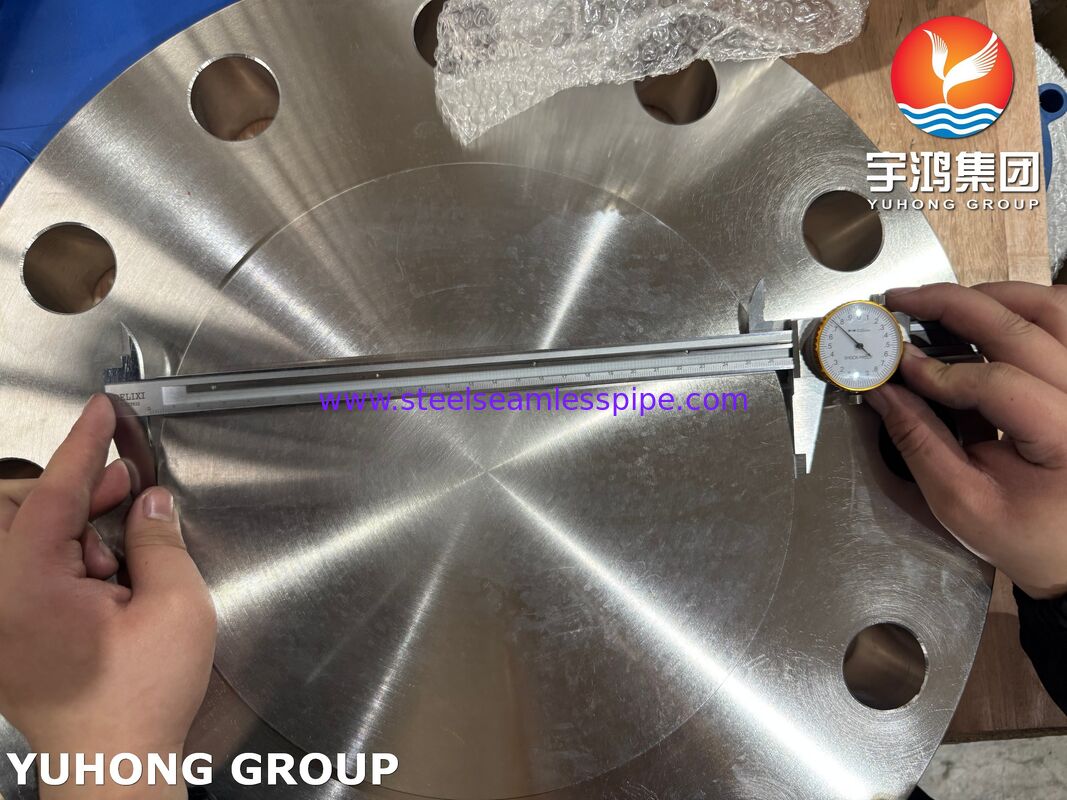 ASTM A182 F51 二相 2205 鍛造ブラインド RF フランジ、高強度、耐腐食性（石油・ガス用）