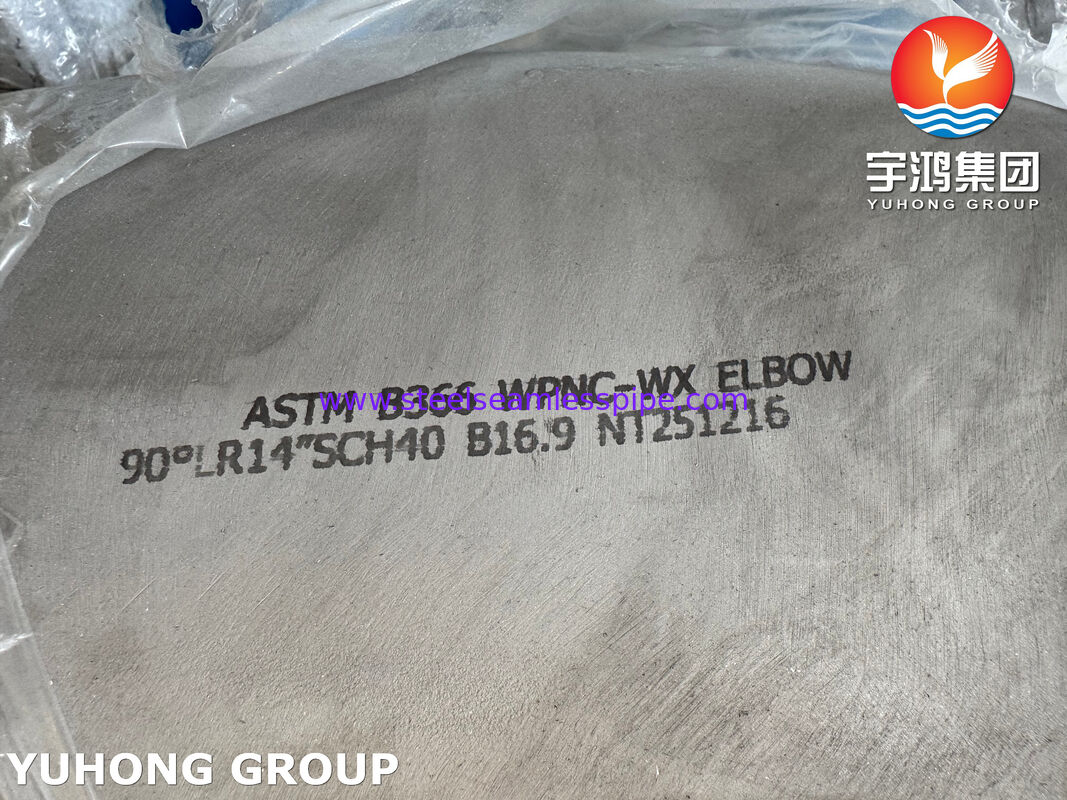ASTM B366 WPNC エルボ UNS N04400/モネル 400 突合せ溶接管付属品 90 度 LR エルボ