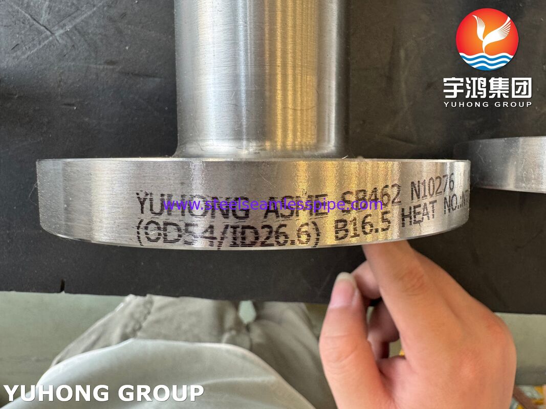ASME SB462 UNS N10276 LWNフランジ ASME B16.5 ハステロイ C276 ロングウェルドネックフランジ