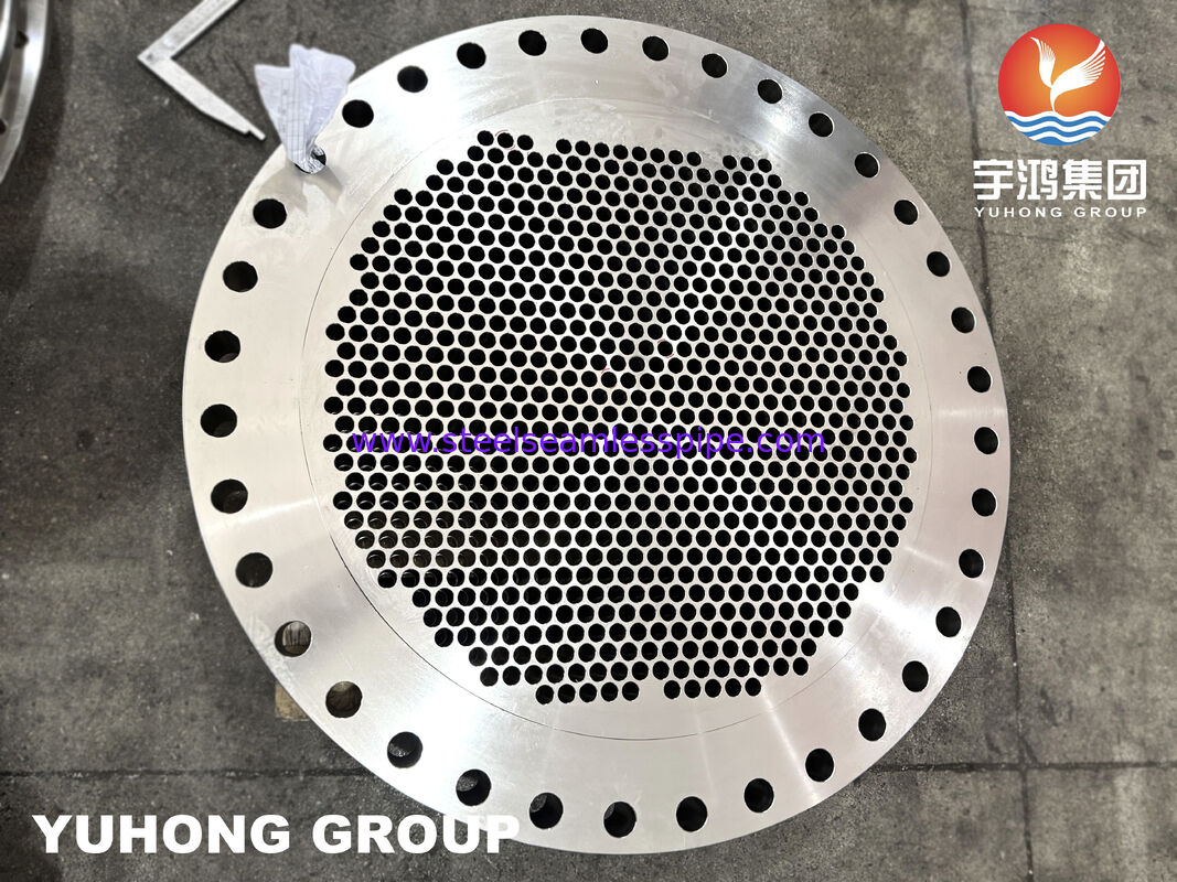 熱交換器用精密機械加工チューブ穴付き ASTM A182 F316L ステンレス鋼鍛造チューブシート