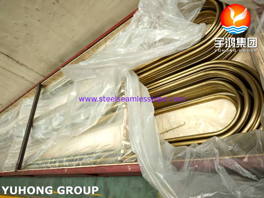 ASTM B111 C44300 Admiralty Brass 復熱器および熱交換器用精密U字管