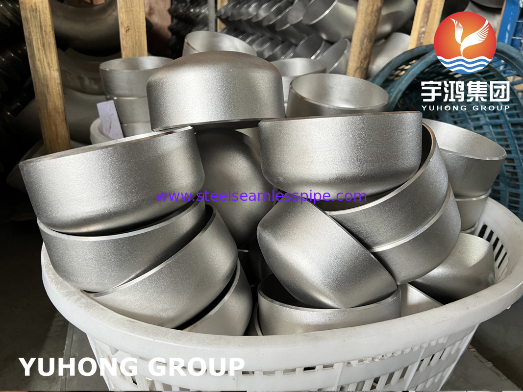 ASTM A403 WP316L 工業用パイプ用で砂吹きされた不鋼鉄のバック・ウェールドキャップ ASME B16.9