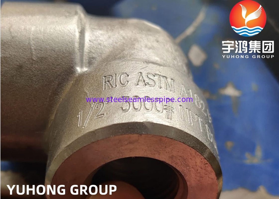 造られた90のDEGのソケットの溶接肘次元   NPS 1/2から4 ASTM A182 F53