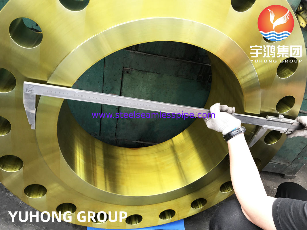 A694 F52 溶接ネックフランジ（防錆処理済み）、炭素鋼および合金鋼 B16.47 鍛造品、硫化水素耐性