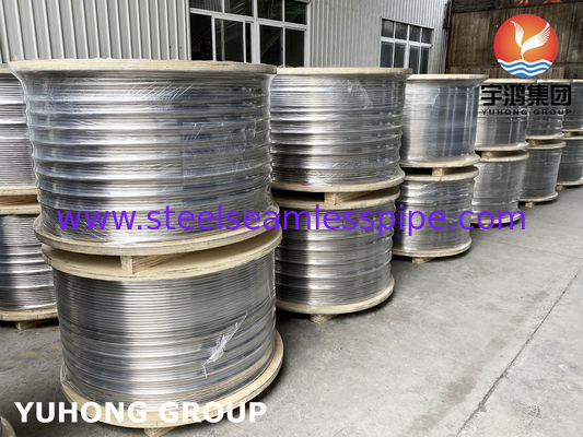 冷たい明るいアニールされた継ぎ目が無いステンレス鋼のコイルの管-引き分け