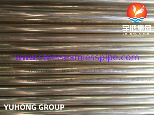 真鍮の合金の継ぎ目が無い管、コンデンサーおよび冷却の適用のためのASTM B111 C44300/CuZn28Sn1/CZ111、