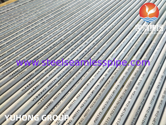 ASTM A213 TP304 ステンレス鋼シームレスチューブ、熱交換器およびボイラー用酸洗および焼鈍
