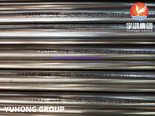 Tubería de acero stainless C/C A249 TP304 TP316L 熱交換器 コンデンサドール エアクーラー 100% ET / HT / UT