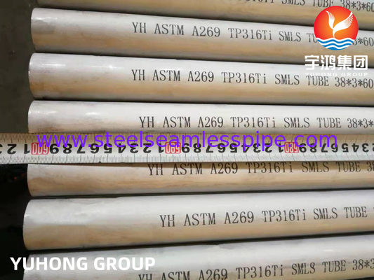 ASTM A249 TP316Ti ステンレス鋼の溶接管,石油化学,熱交換機 石油とガス