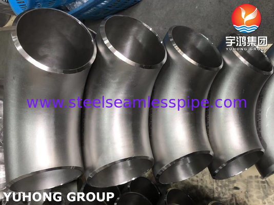ASTM A815 UNS S31803 デュプレックス 2205 90° LR 肘 ASME B16.9 バットウェルドパイプフィッティング