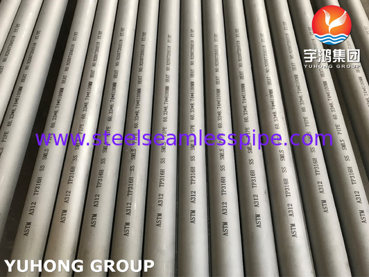 ASTM A312 TP316L ステンレス鋼シームレスパイプ ABS DNV LR BV GL ASME