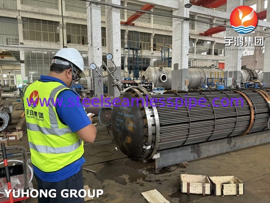 管束 ASME U STAMP D-E05C ASME SA179 炭素鋼シームレスチューブ ASME SA266 Gr.2N チューブシート