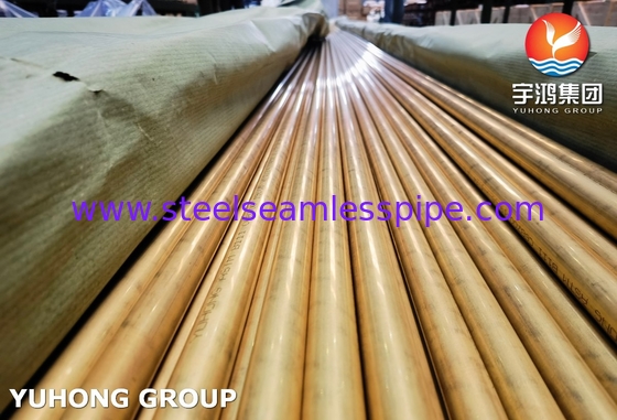 ASME SB111 C68700 Seamless Brass Tubes O61 For Heat Exchanger