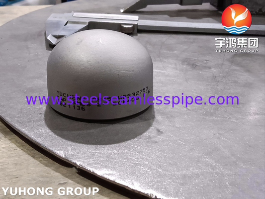 ASTM A815 UNS S32750 苛酷な腐食環境および高圧産業用途向け鍛造キャップステンレス鋼配管継手
