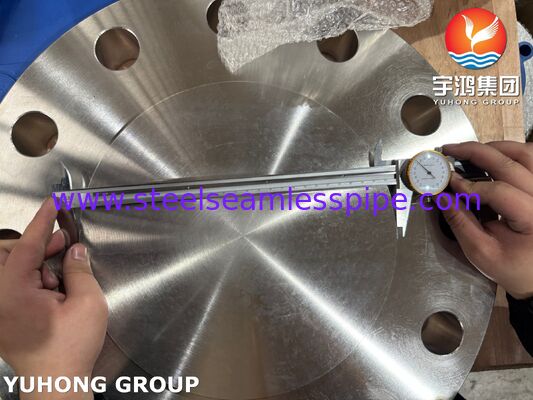 ASTM A182 F51 二相 2205 鍛造ブラインド RF フランジ、高強度、耐腐食性（石油・ガス用）