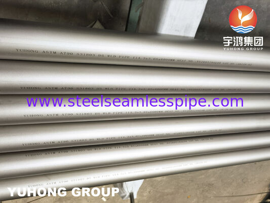 ASTM A790 UNS S31803 腐食産業用二相ステンレス鋼溶接管