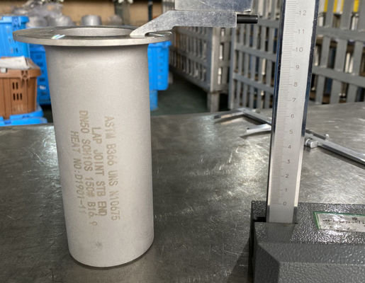 ASTM B366 UNS N10675 DN50は切株の端を重ね継ぎする