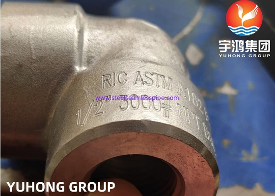 造られた90のDEGのソケットの溶接肘次元   NPS 1/2から4 ASTM A182 F53