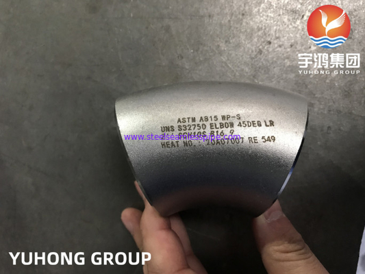 ASTM A815 WP-S 32750の肘45/90のDEGの複式アパートの鋼管の付属品B16.9